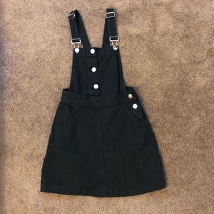 Black Mini Overall Skirt